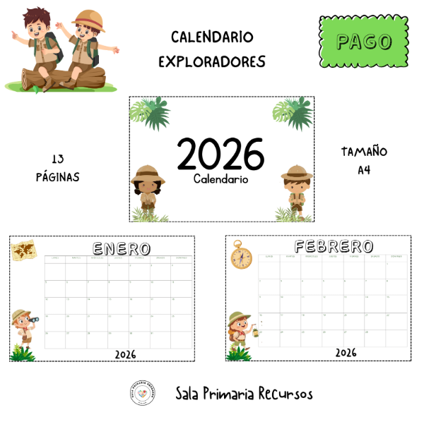 Producto - Exploradores calendario