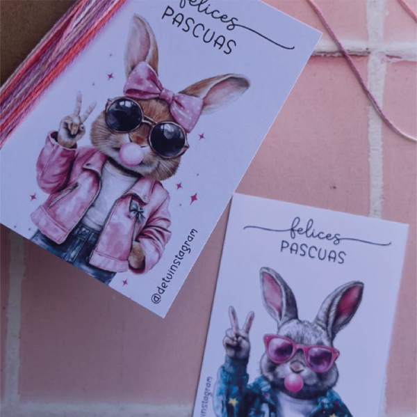 Producto - Tarjetas Conejos cool