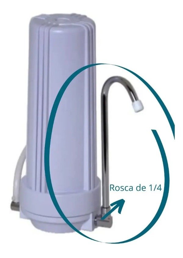 Producto - Pico de cisne c/codo rosca 1/4 salida p/carcasa Zatoichi acero inox