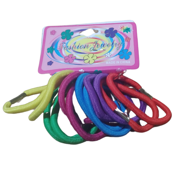 Producto - Colita Gomita De Pelo Poliester Mujer Niña Pack 12 Unidades - 1