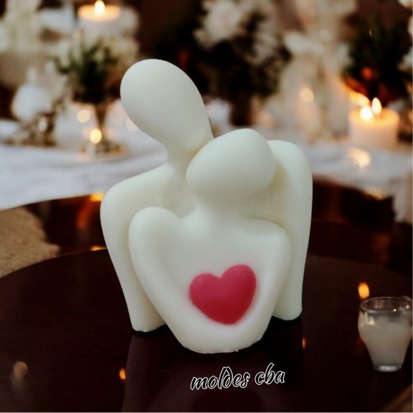 Producto - Molde pareja abrazada con corazón - 4