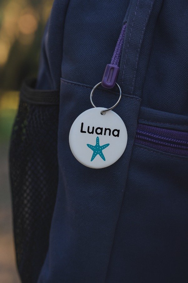Producto - Identificador de mochila personalizado