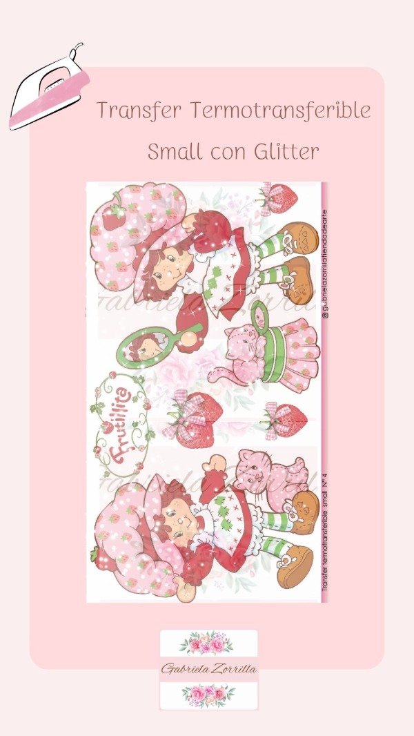 Producto - Transfer Termotransferible Small con Glitter N4