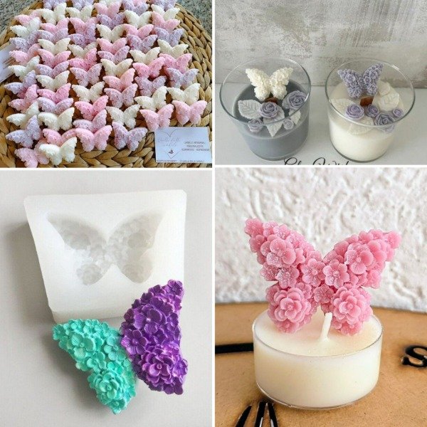 Producto - Molde de silicona Mariposa de flores PROMO