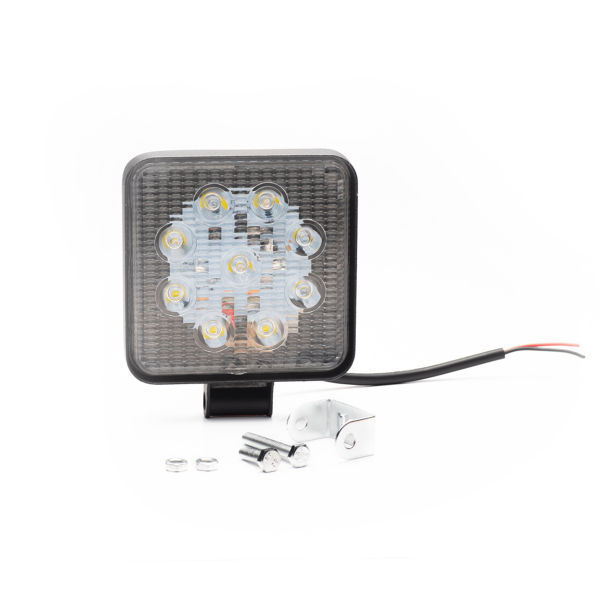 Producto - Faro 9 LEDs Cuadrado 27W Blanco