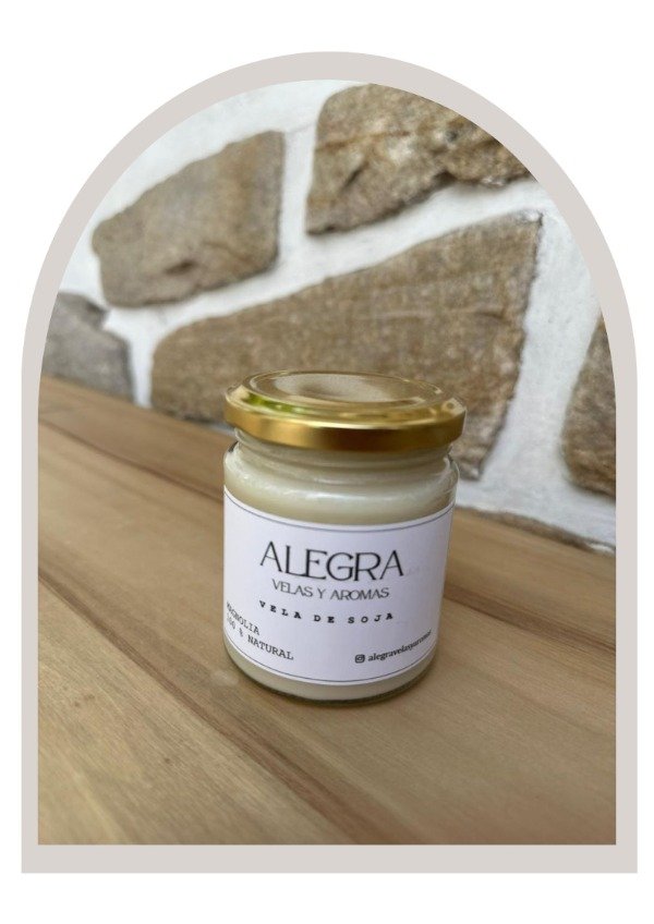 Producto - VELA FRASCO CON TAPA DORADA