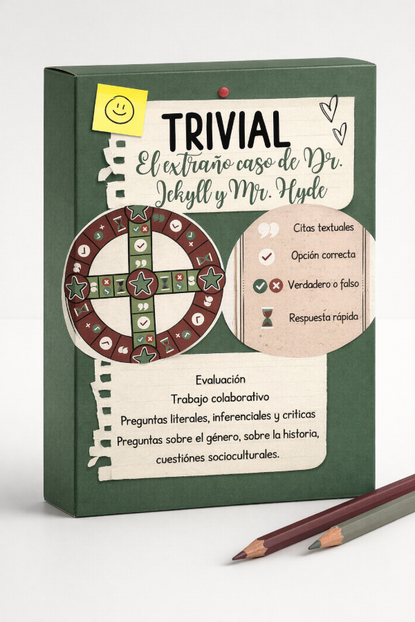 Producto - Trivial "El extraño caso del doctor Jekyll y el señor Hyde"