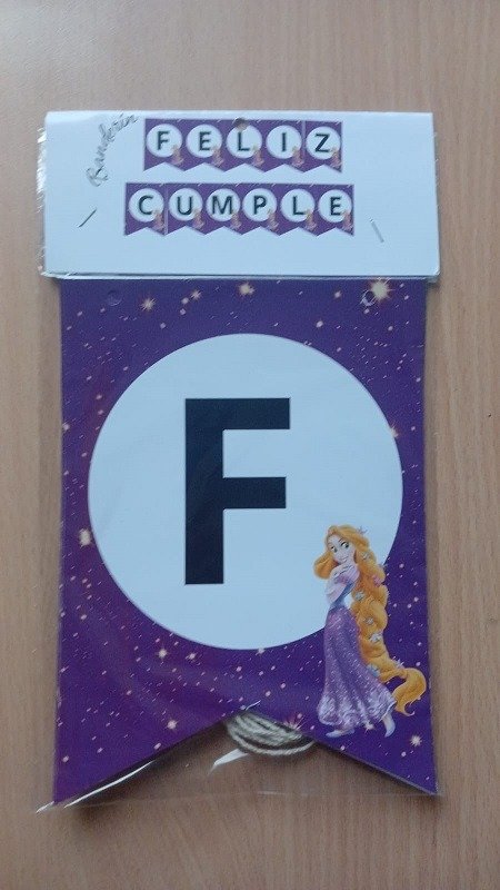Producto - Banderín Personaje "FC" Rapunzel