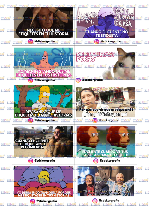 Producto - PACK TARJETAS MEMES