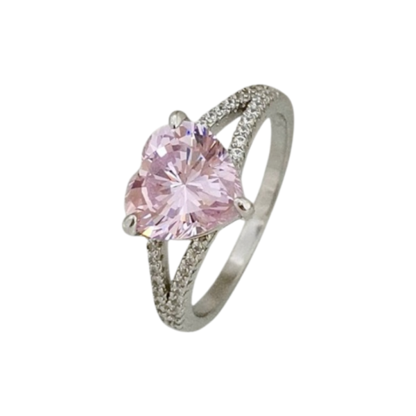 Producto - Anillo Corazón Solitario Plata 925