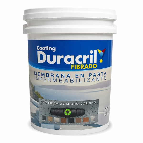 Producto - Membrana Duracril Con Fibra De Caucho Multisuperficies 20 Lts