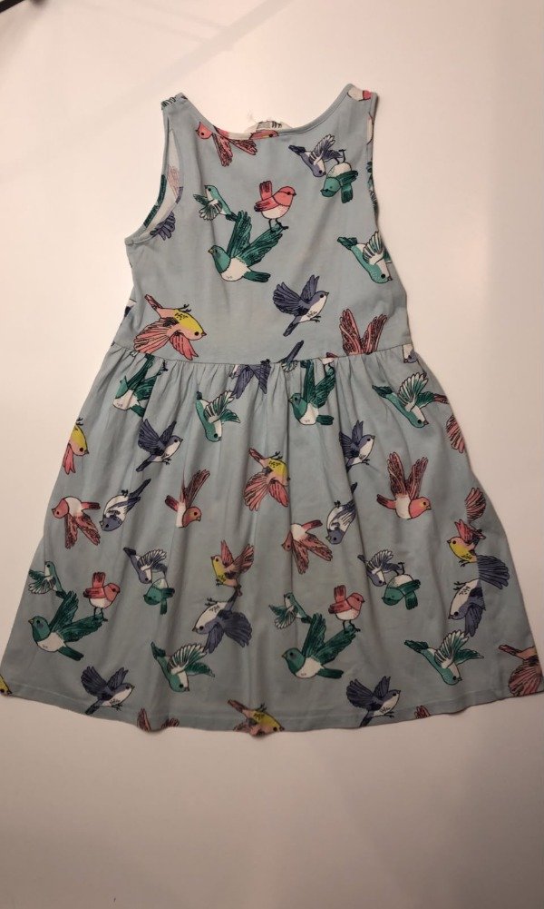 Producto - Vestido celeste con pajaros HyM 8 a 10 años (con detalle) - 2