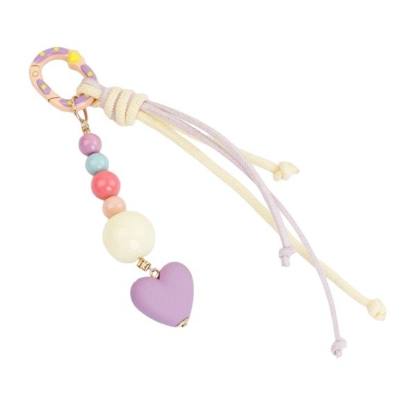 Producto - Llavero cordón Corazón Lila