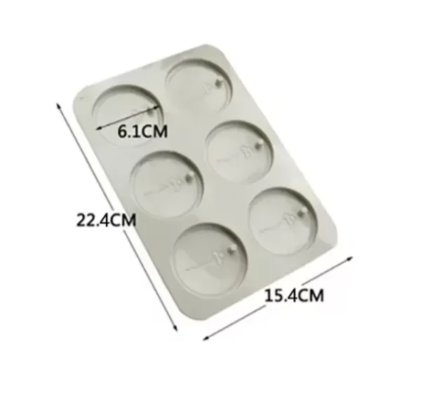 Producto - Molde etiqueta-tagg aromaticas , perfumadas x 6 circulares llaves - 2