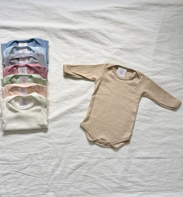 Producto - Body Mangas Largas Acanalado Grueso Beige