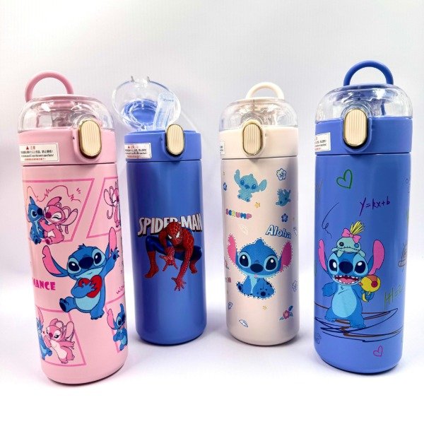 Producto - CH246/ CH272 TERMO DE STITCH Y SPIDERMAN 420ML X1U