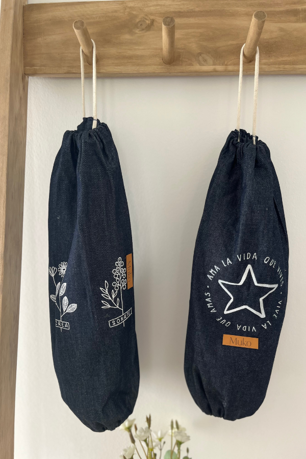 Producto - GUARDABOLSA JEAN AZUL