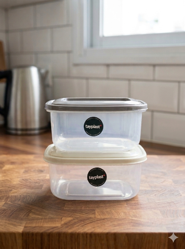 Producto - Hermético plástico cuadrado 1600cc