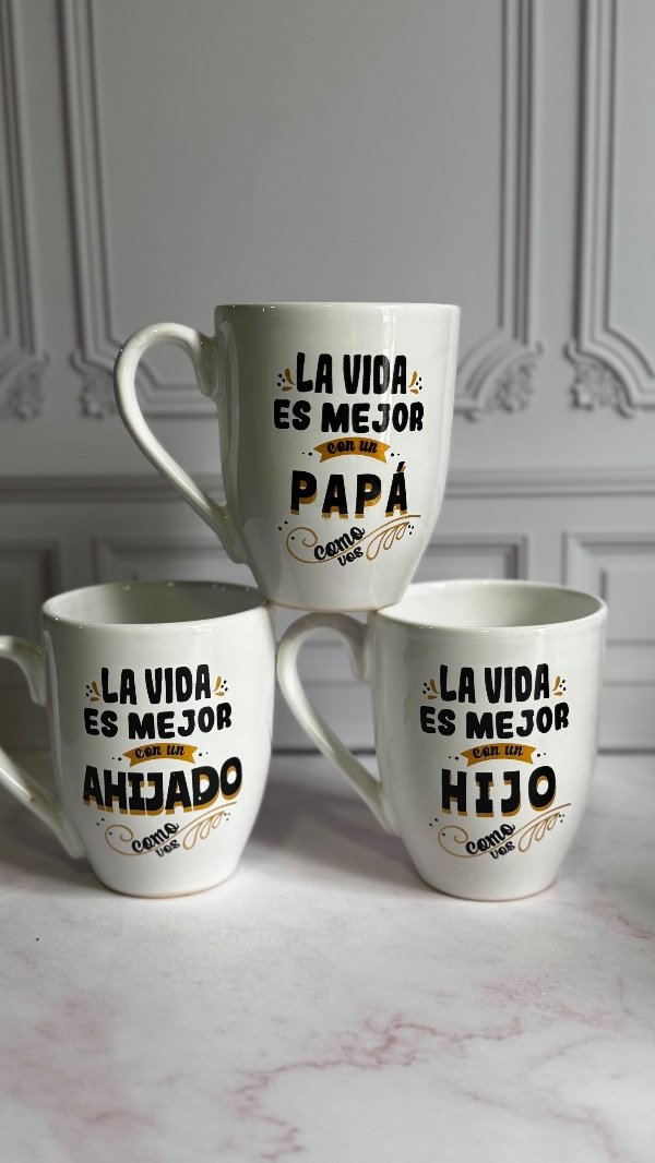 Producto - Taza bombe papá - la vida es mejor