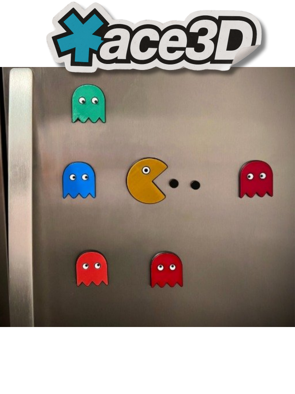 Producto - Imán Decorativo Pac-Man para Heladera Estilo Retro Gamer