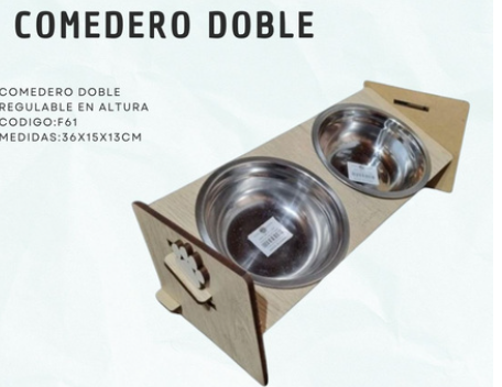 Producto - COMEDERO DOBLE REGULABLE