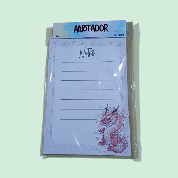 Producto - Anotador A6 Dragón