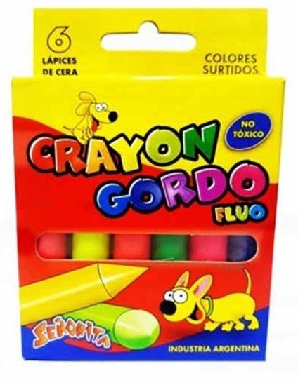 Producto - LAPIZ/PASTA STA GORDO FLUO x6u.