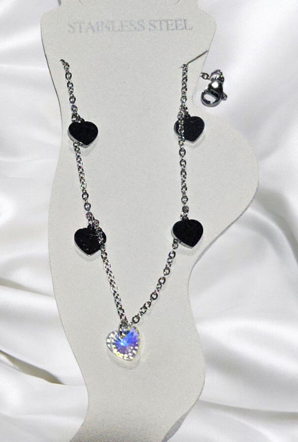 Producto - Tobillera corazones y cristal