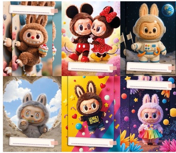 Producto - separador LABUBU x6 NUM 3