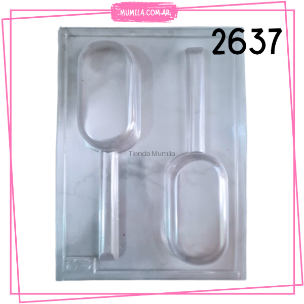 Producto - Molde Placa Paleta Helado - Molde 2637