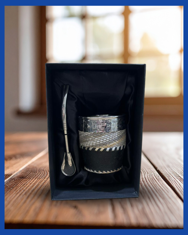 Producto - Imperial de calabaza tejido en tiento + Bombilla PDL + Caja de Regalo