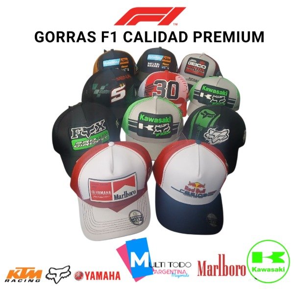 Producto - GORRAS F1 CALIDAD PREMIUM PACK X12
