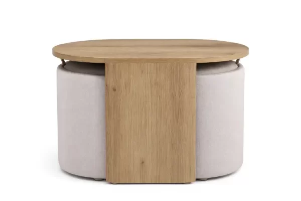 Producto - Mesa Auxiliar Rio con Pufs Ocultos