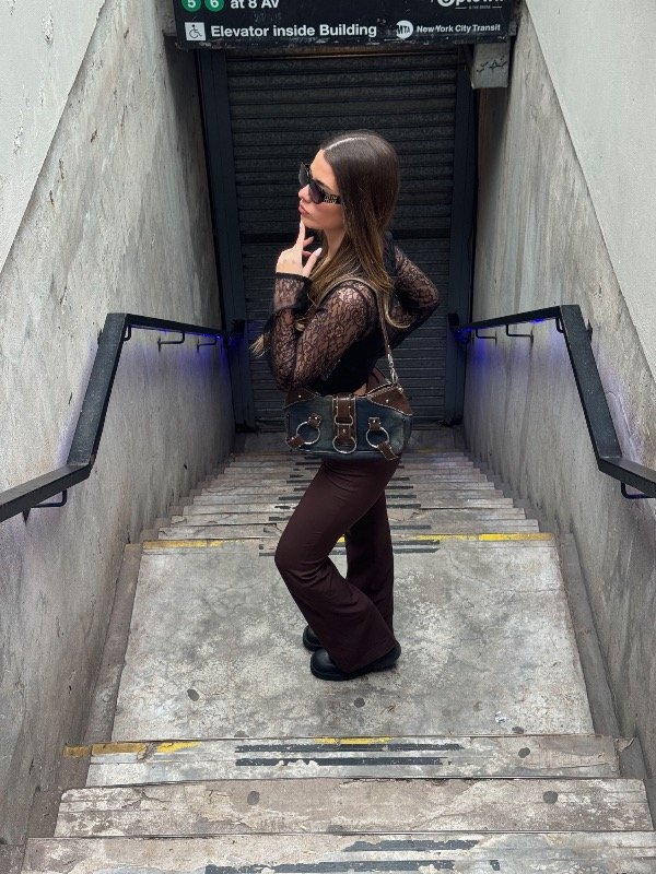 Producto - Bag denim brown Bershka