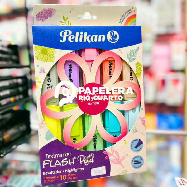 Producto - RESALTADOR PELIKAN FLASH PASTEL X10