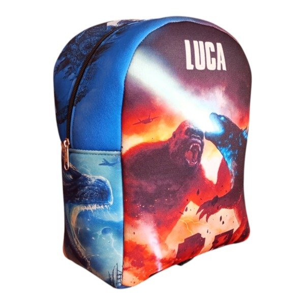Producto - Mochila Jardín Infantil Godzilla vs Kong 2 Personalizada Con Nombre
