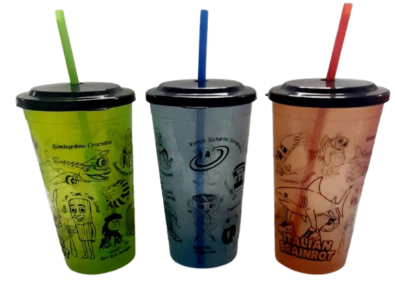 Producto - Vaso de Brainrot c/sorbete SAM 10/25