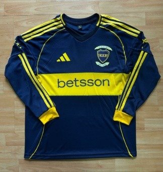 Producto - REMERA TITULAR BOCA MANGA LARGA 2025
