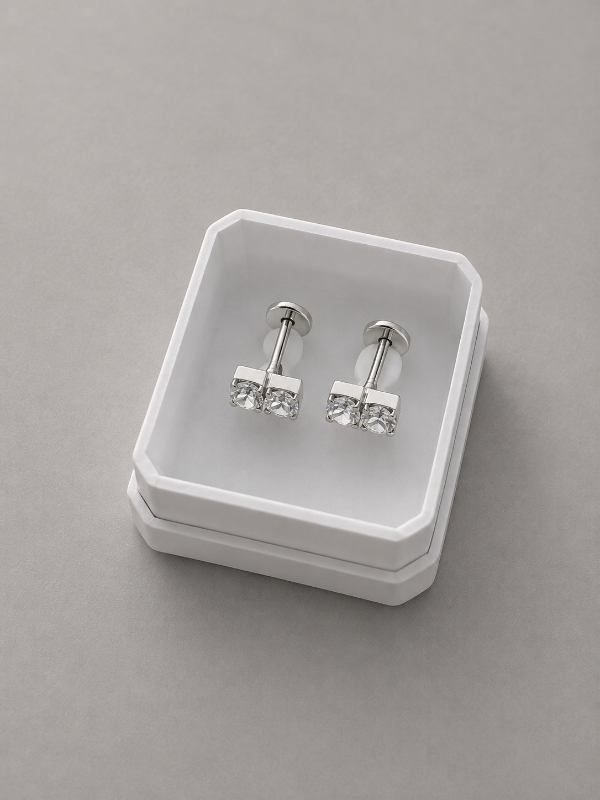 Producto - Abridores doble cubic Plata 925