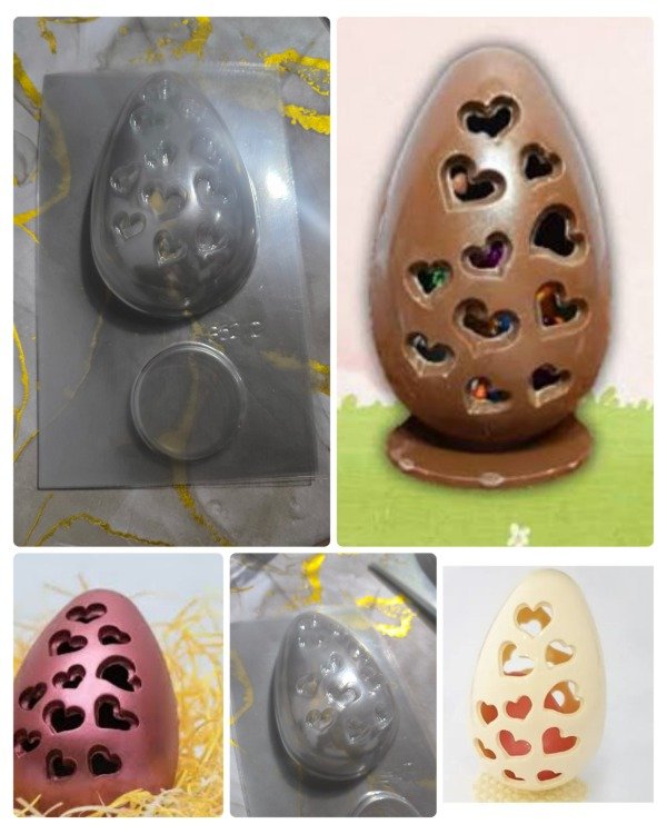 Producto - Placa de acetato huevo calado corazón