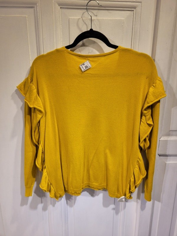Producto - Sweater mostaza con volados Talle S - PRECIO: 36X - 1