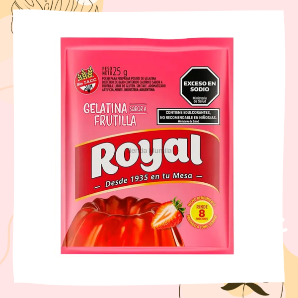 Producto - Gelatina Frutilla Royal 25gr