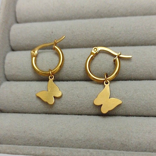 Producto - Argollas dije mariposa AD 40282