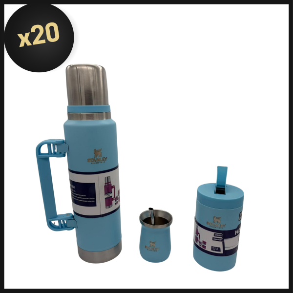 Producto - PROMO BULTO SET TERMO PREMIUM + MATE + YERBERA + BOMBILLA CON LOGO