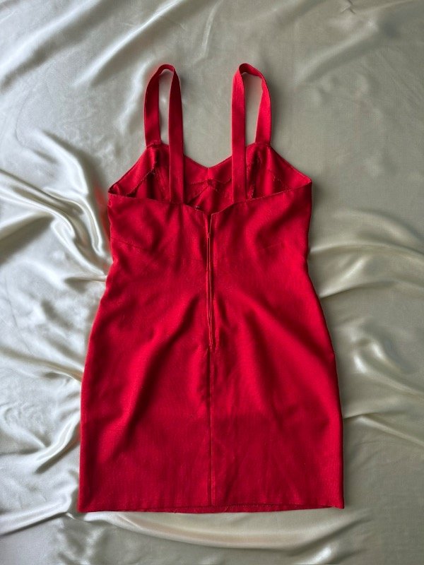 Producto - Vestido rojo de lino Amy - 1