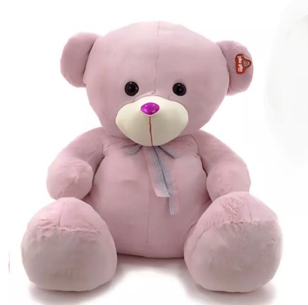 Producto - Oso De Peluche Rosa 65cm Super Suave Para Regalo