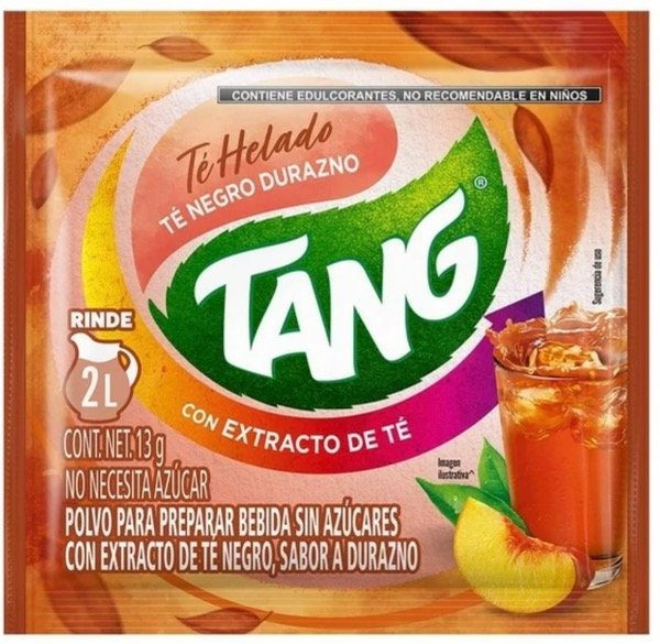Producto - Tang té negro sabor durazno un sobre 13 g