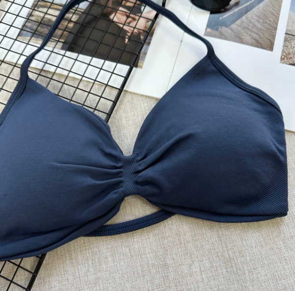 Producto - Top Deportivo con Fruncido Frontal Azul T.S-M - 2