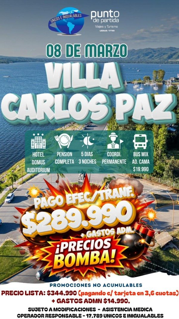 Producto - Villa Carlos Paz