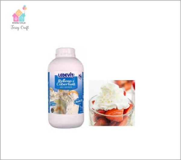 Producto - Relleno y Cobertura Chantilly x 1 lt. - Sin Tacc - LEDEVIT